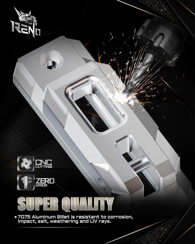 Reno Winch Shackle with Fairlead, Aluminum Hawse Fairlead with Winch Shackle Fit for Synthetic Rope 30,000 lbs Compatible with SUV Truck Off-Road Vehicle Towing Recovery (Red, 1 Pack) - Image 3